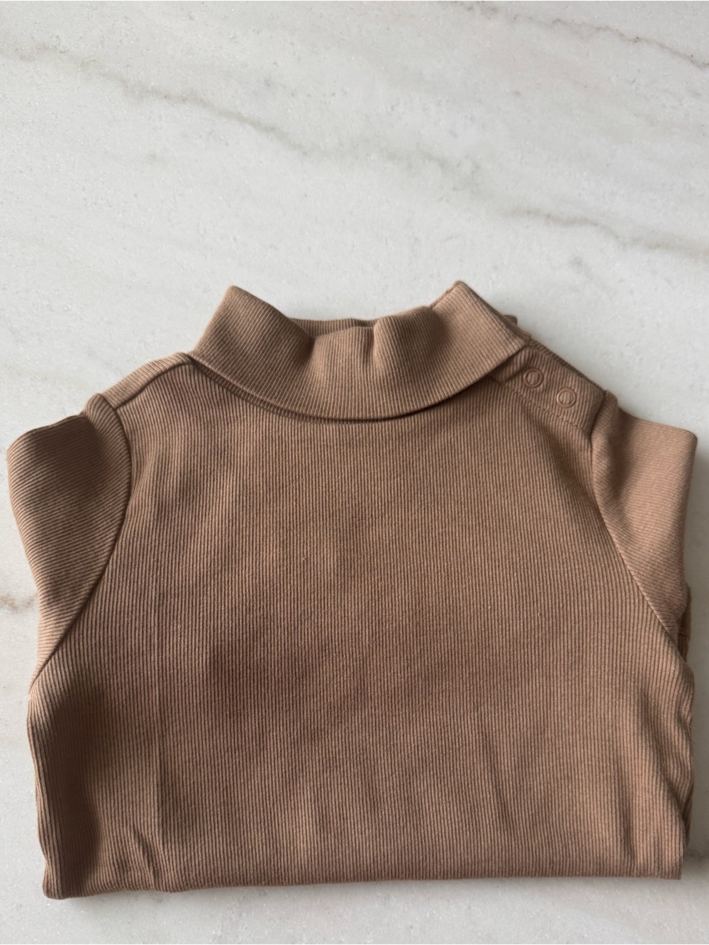 Banana Republic Baby Ribbed Mockneck 18-24M Plateau Beige